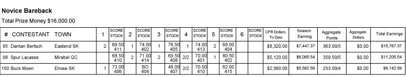 Novice Bareback Riding